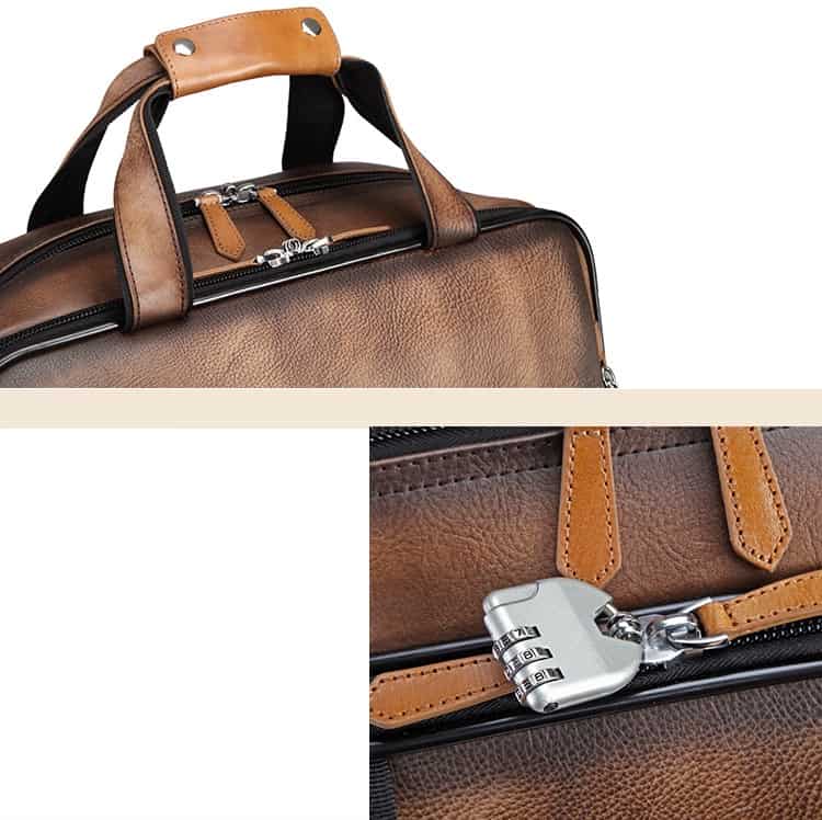 Vali du lịch da thật cao cấp Gento D700 - GENTO Leather