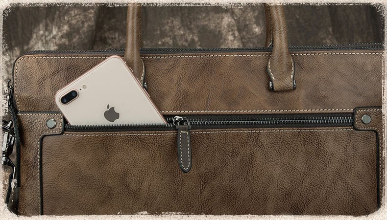 Cặp da nam công sở da thật Gento G636