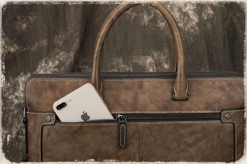 Cặp da nam công sở da thật Gento G636