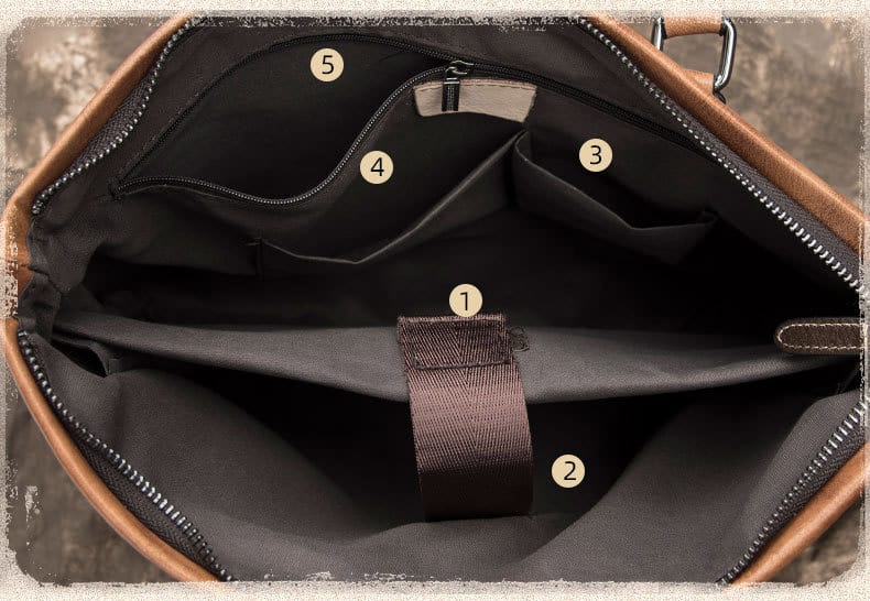 Cặp da công sở da bò Gento 189