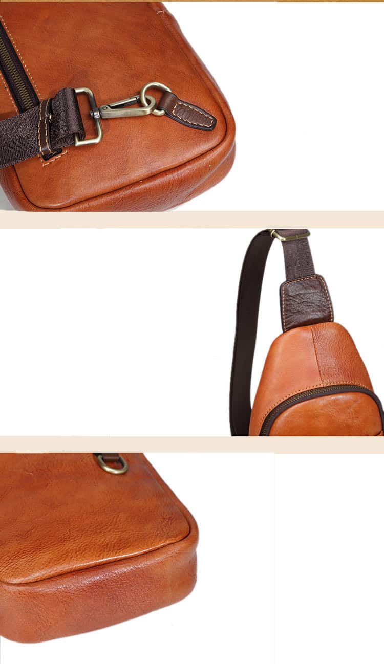 Túi đeo chéo sling bag da bò G154 - GENTO Leather