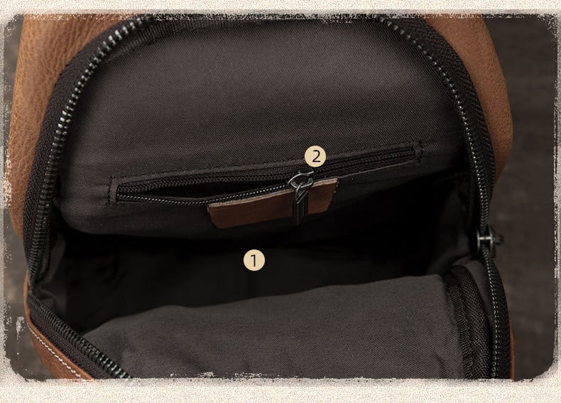 Túi da đeo chéo sling bag da bò G155 - GENTO Leather