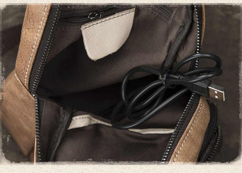 Túi da đeo chéo sling bag da bò G156 - GENTO Leather