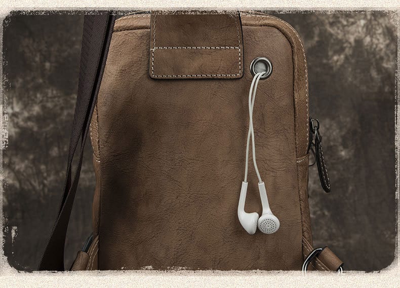 Túi da đeo chéo sling bag da bò G156 - GENTO Leather