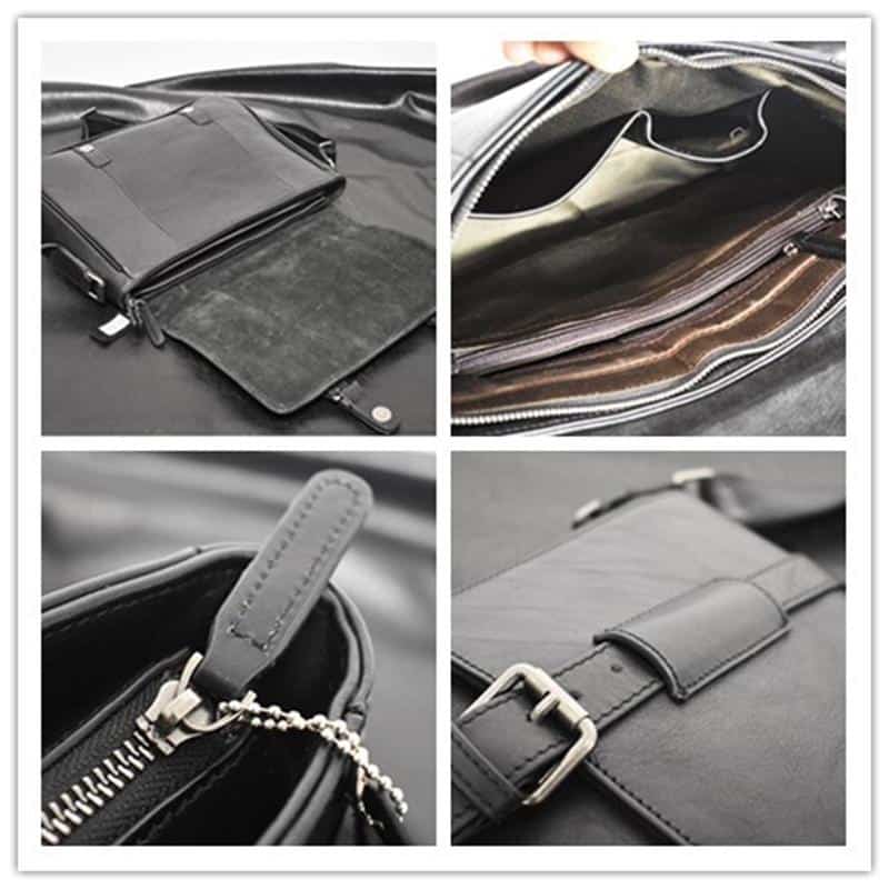 Túi đeo chéo da thật thủ công Gento T605 - GENTO Leather