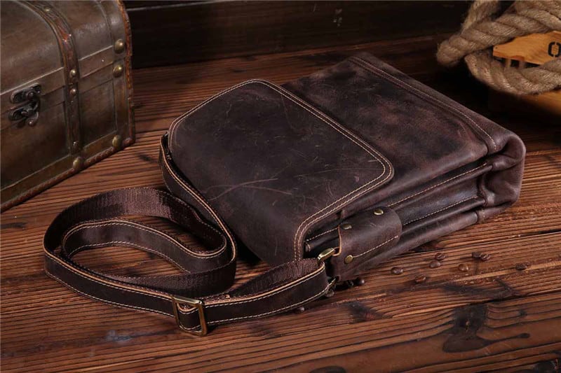 Túi đeo chéo nam da bò sáp Gento T610