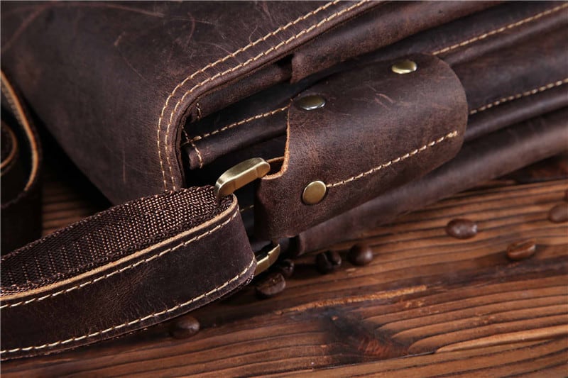 Túi đeo chéo nam da bò sáp Gento T610