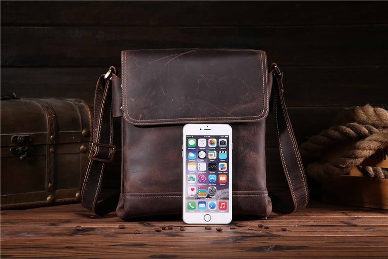 Túi đeo chéo nam da bò sáp Gento T610