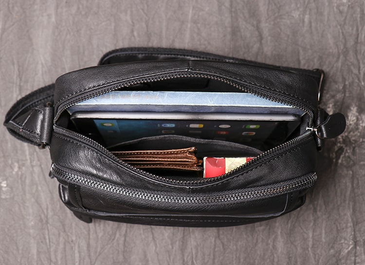 Túi đeo chéo nhỏ gọn da thật Gento 609