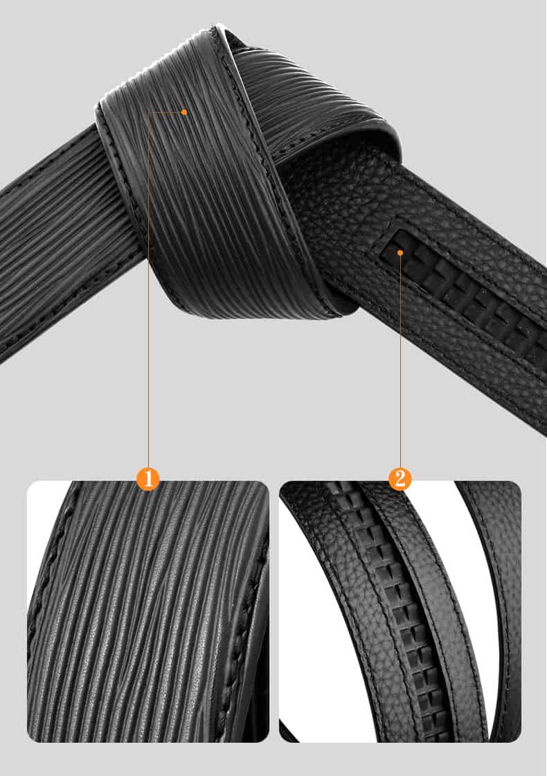 Dây lưng nam da bò Gento D4013