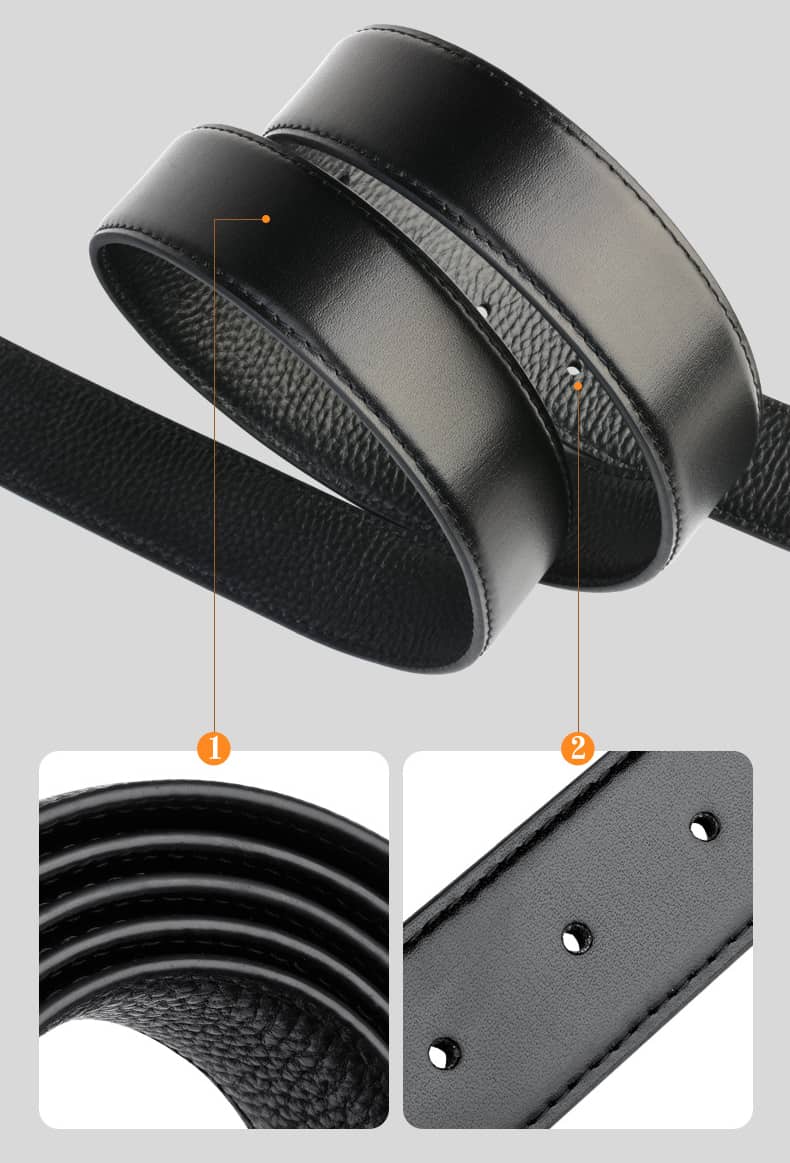 Dây lưng nam da thật Gento D4011 Dây lưng nam da thật Gento D4011