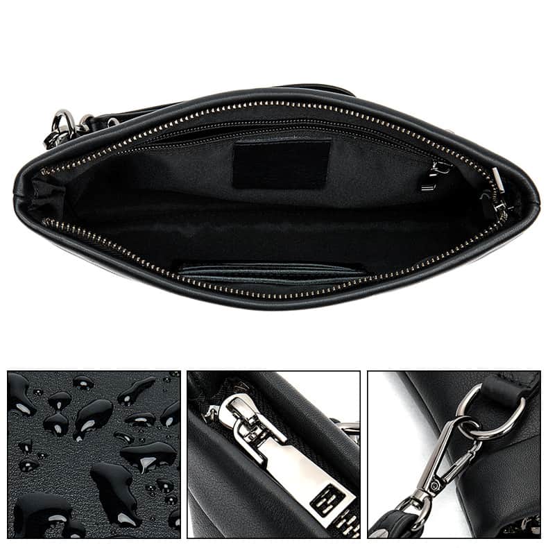 Túi cầm tay nam da thật Gento T745