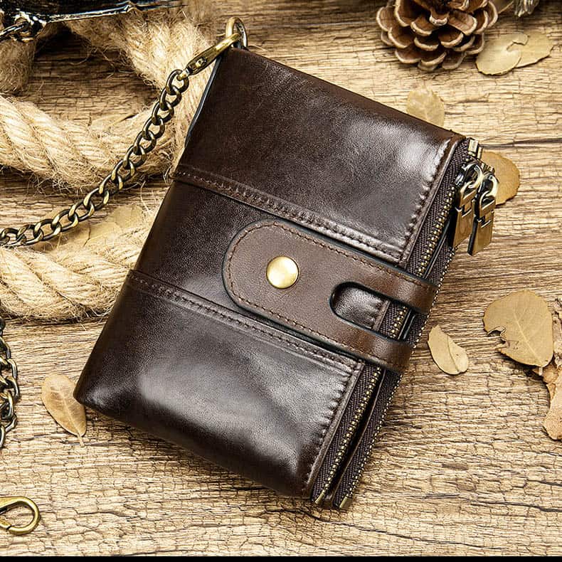 Ví nam da thật cao cấp Gento V084