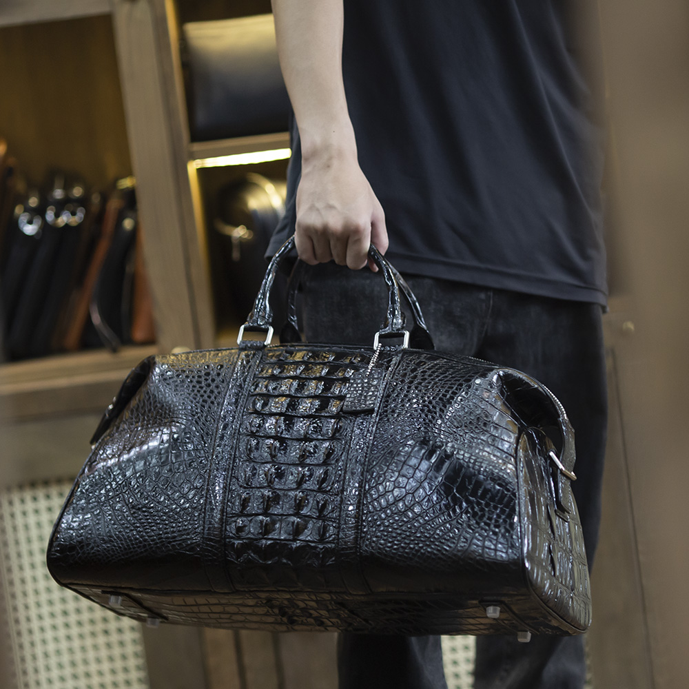 Túi xách du lịch da cá sấu cao cấp GS981 - GENTO Leather