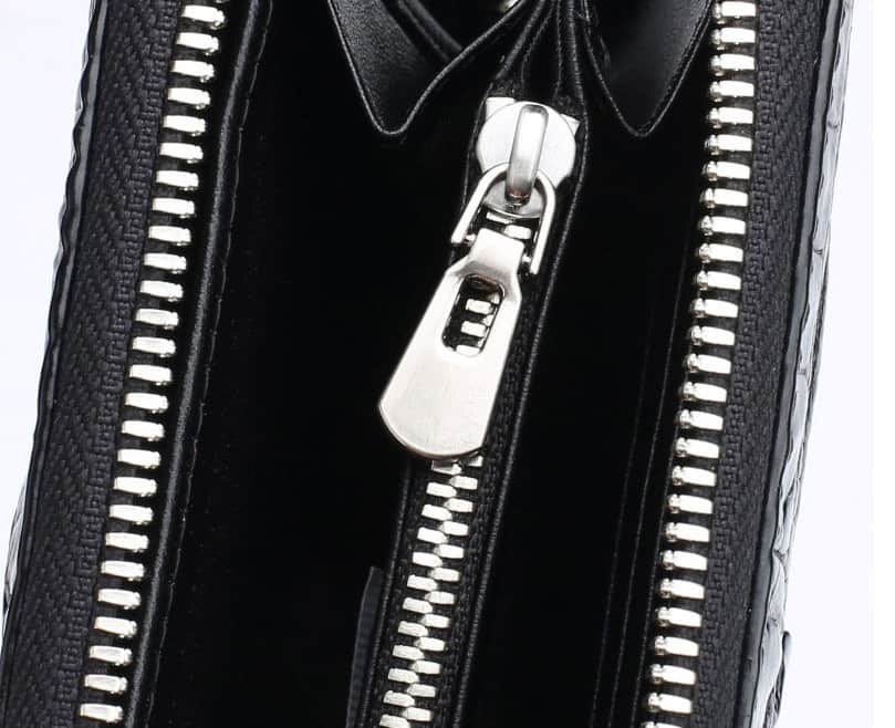 Ví cầm tay da cá sấu hàng hiệu cao cấp GS982 Đen