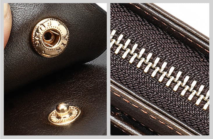 Ví cầm tay nam da bò Gento V082 Ví cầm tay nam da bò Gento V082