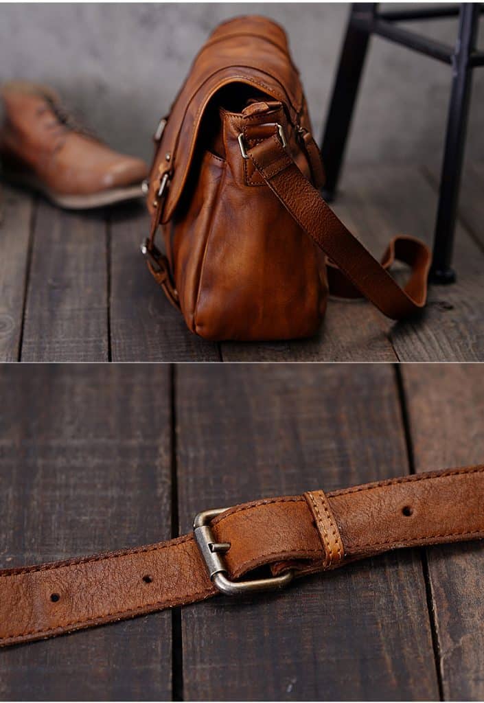 Túi messenger da bò Veg-tan cao cấp T617