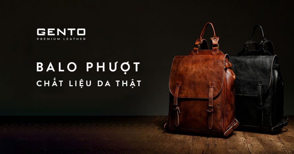Balo Phượt Da thật