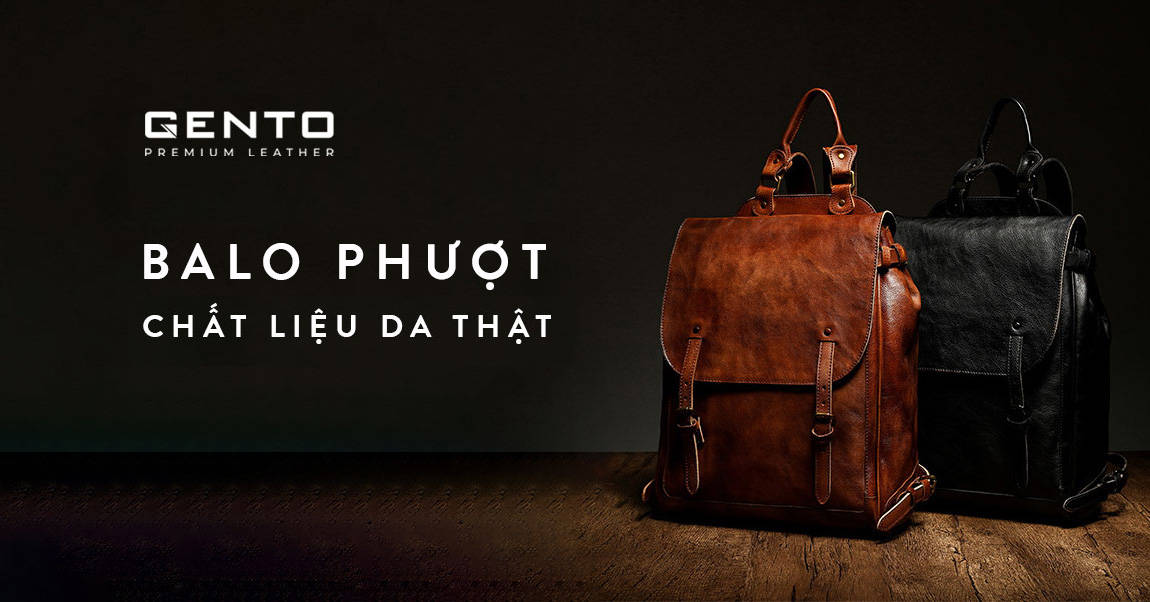 Balo Phượt Da thật
