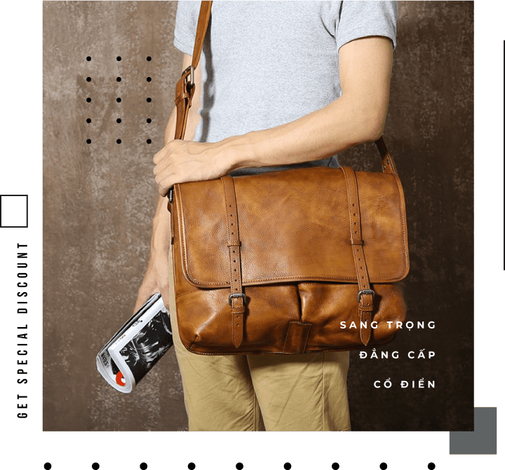 Túi xách nam da thật
