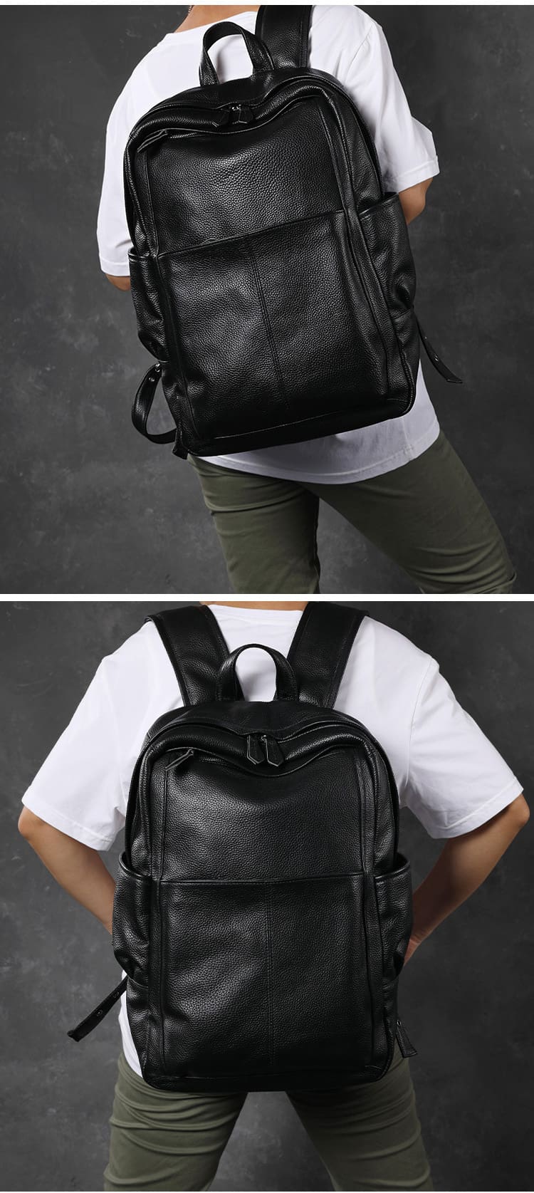 Balo nam da bò cao cấp Gento B313