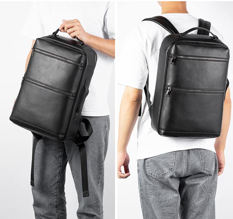 Balo da nam chất liệu da bò cao cấp B317