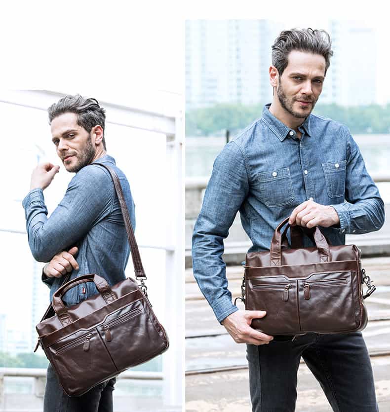 Cặp da nam công sở da thật