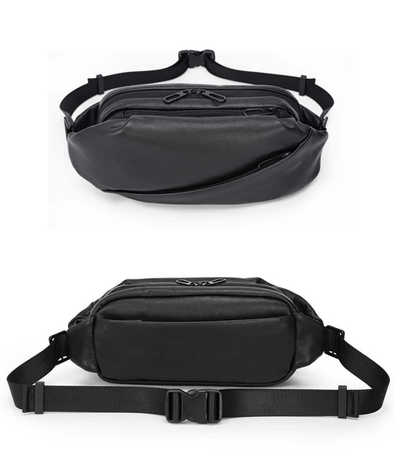 Túi bao tử da thật đeo chéo Gento T631