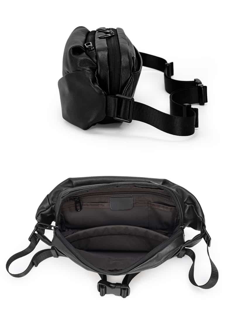 Túi bao tử da thật đeo chéo Gento T631