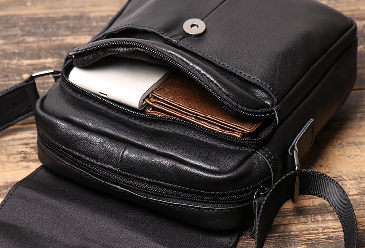 Túi đeo chéo nam nhỏ gọn da thật Gento 637