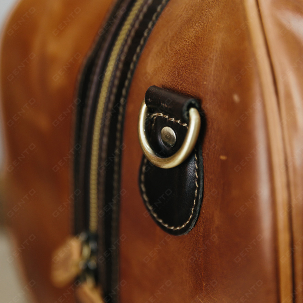 Túi da du lịch da bò cao cấp D755 - GENTO Leather