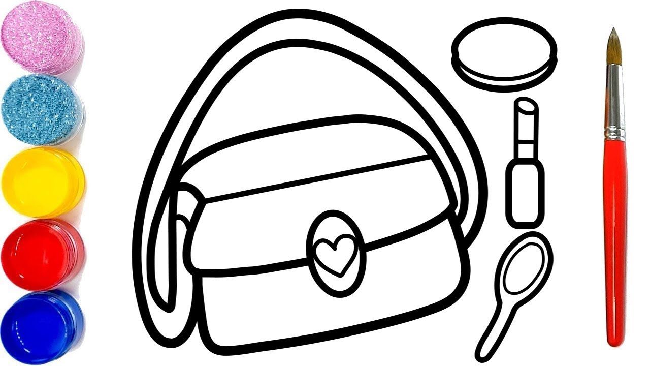 Cặp Sách Hướng Dẫn Cách Vẽ Đơn Giản  how to draw a Cute book bag  HD Vẽ  Channel  YouTube