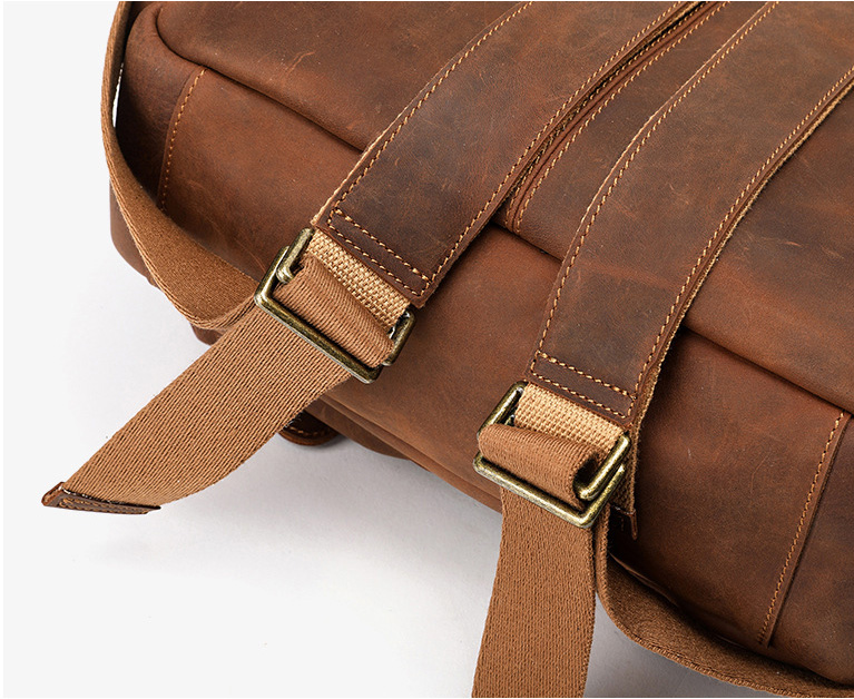 Ba lô da bò sáp form lớn Gento B324 Ba lô da bò sáp form lớn Gento B324