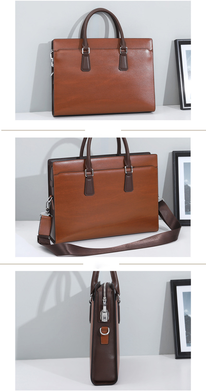 Cặp doanh nhân da thật khoá số Gento G662 Cặp doanh nhân da thật khoá số Gento G662