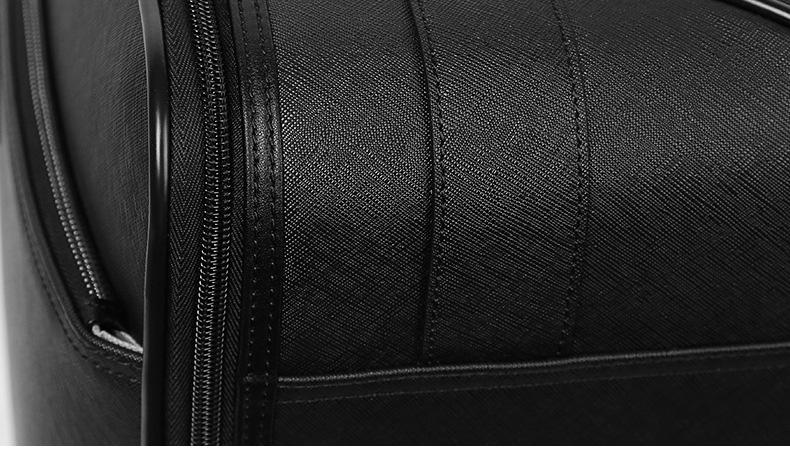 Vali doanh nhân da bò Saffiano 20 inch D517 - GENTO Leather