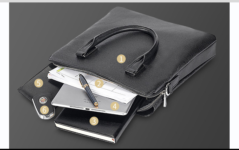 Cặp đeo chéo nam dáng đứng Gento T663