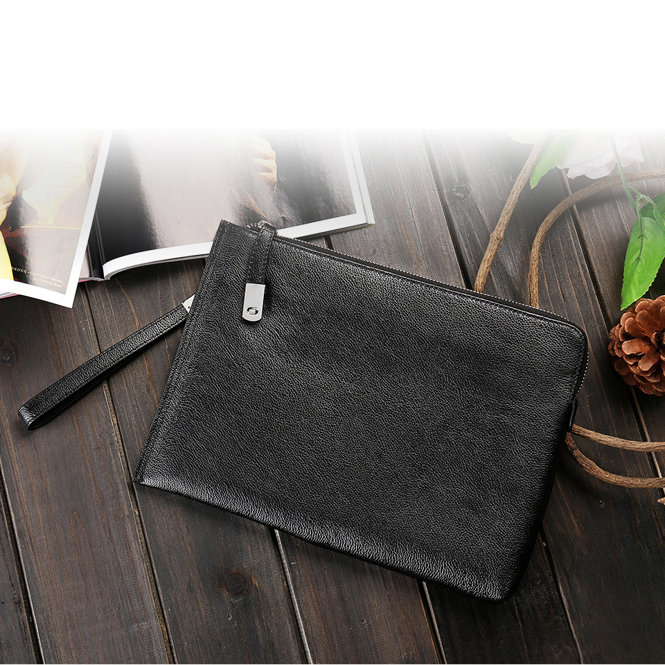 Clutch cầm tay nam da bò T757