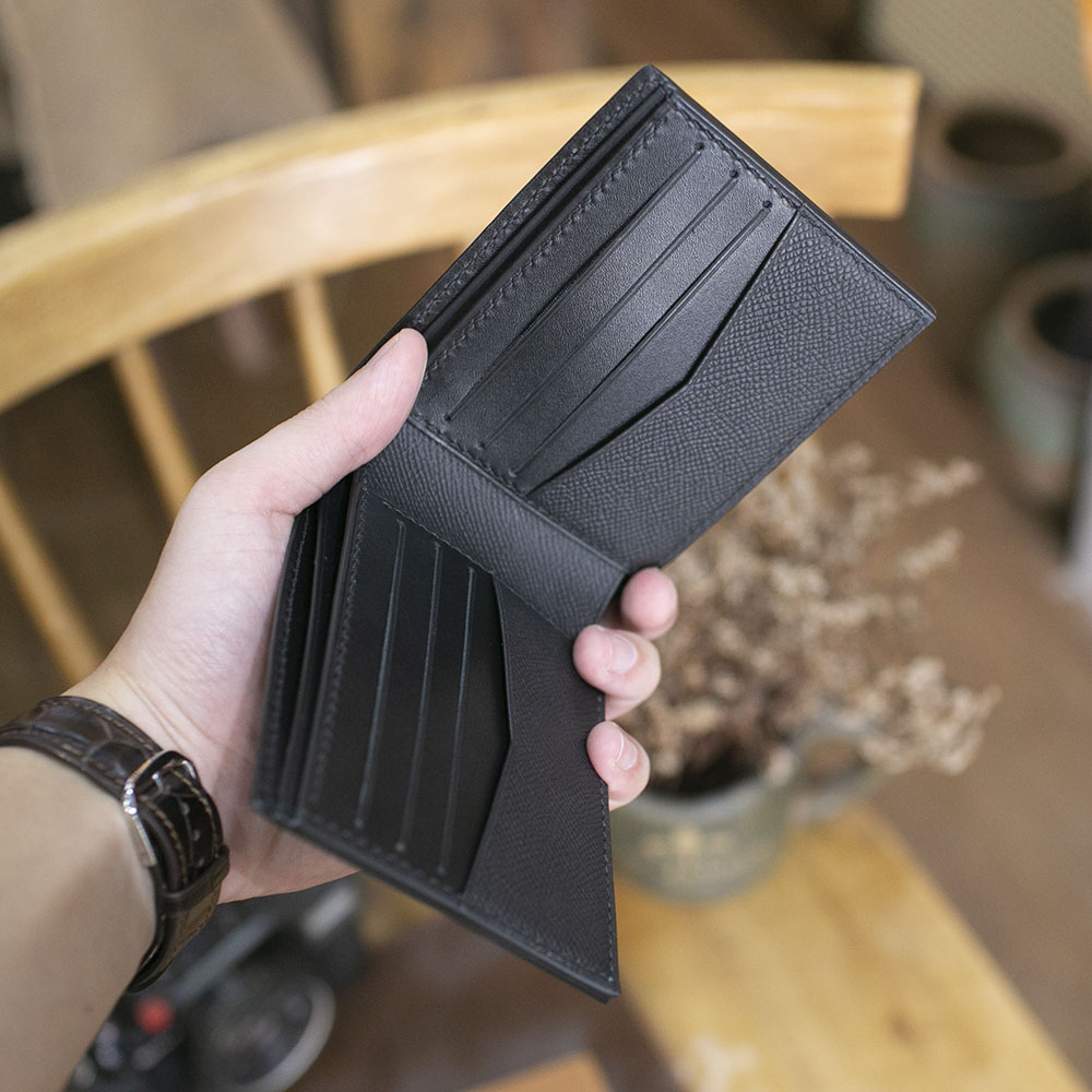 Ví nam thủ công da bò Epsom cao cấp V7027 - GENTO Leather