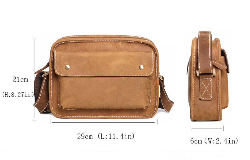 Túi đeo chéo da bò nam Gento T673 - GENTO Leather