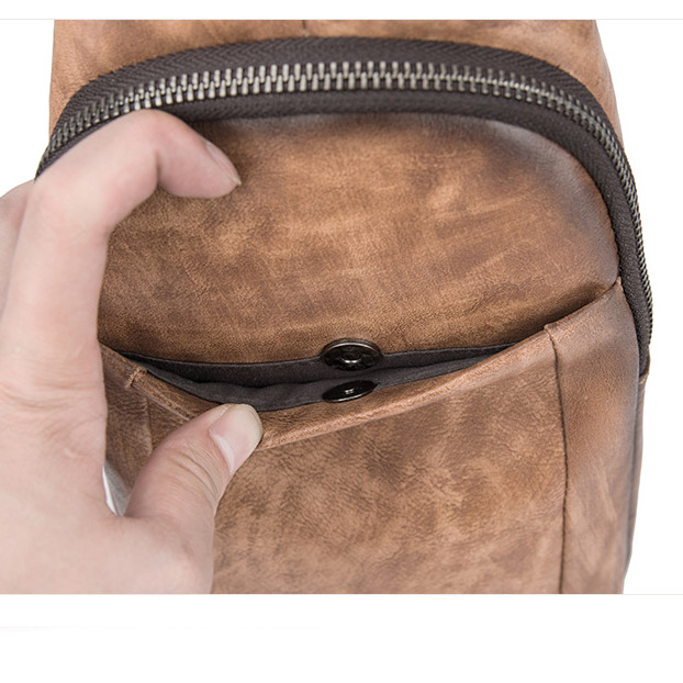 Túi đeo chéo trước ngực nam cao cấp Gento T677 - GENTO Leather