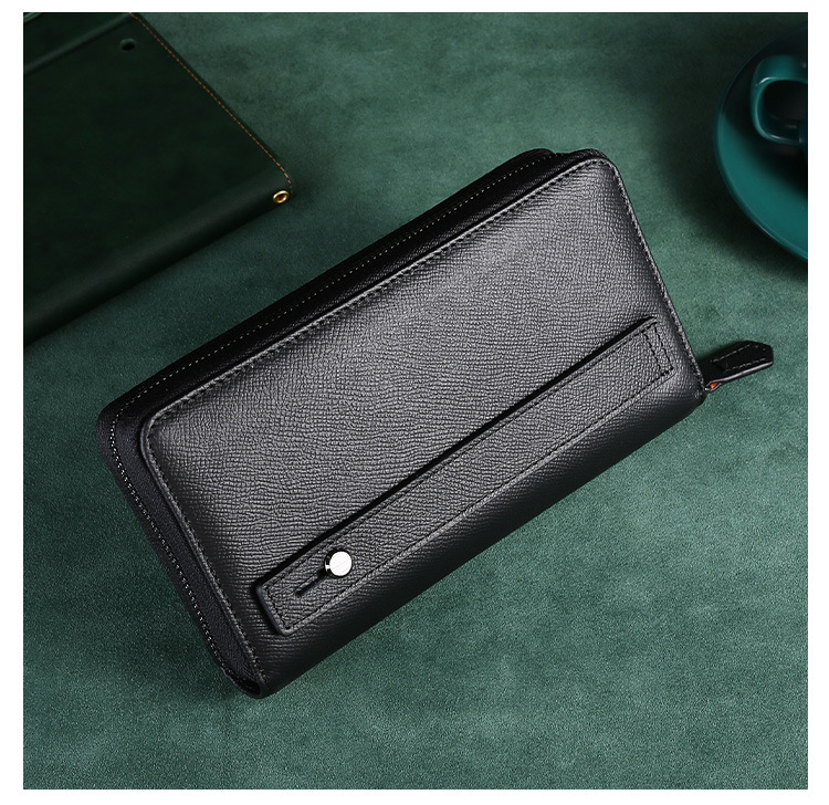 Ví cầm tay nam da bò Gento V7032 - GENTO Leather