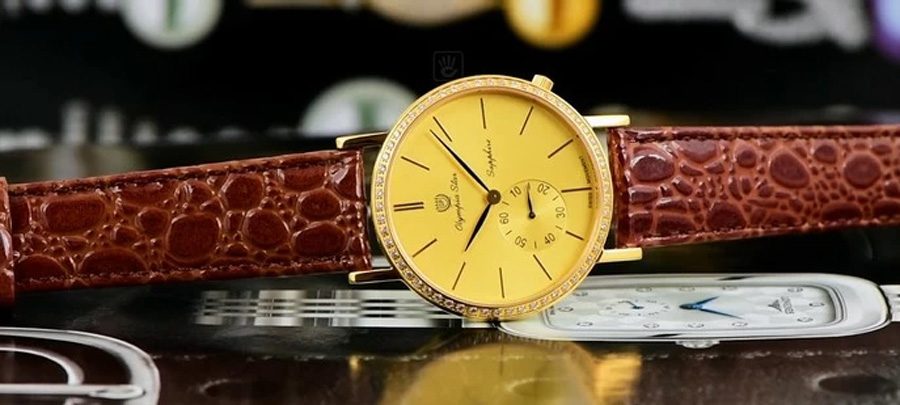 Đồng hồ nam dây da OP 58012DMK-GL-V-07 