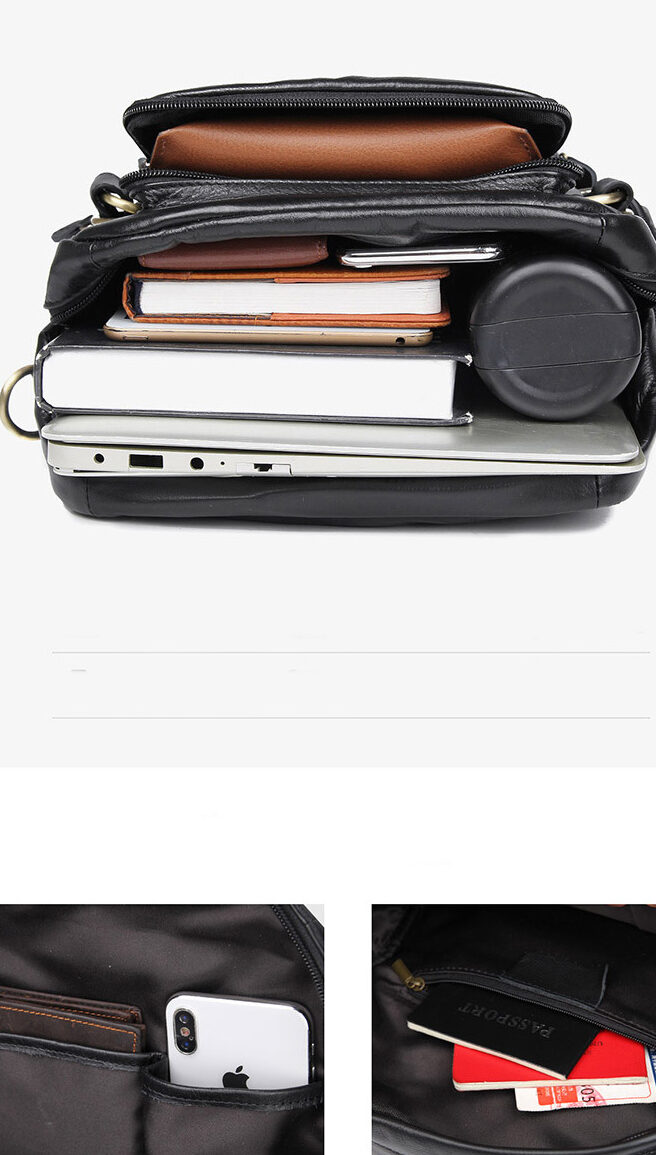 Balo túi xách nhỏ gọn 2 trong 1 cao cấp Gento B350 - GENTO Leather