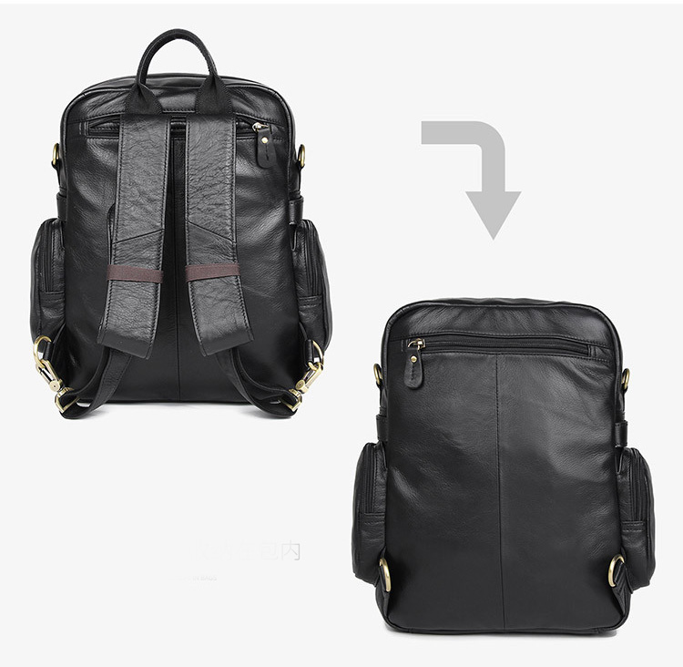 Balo túi xách nhỏ gọn 2 trong 1 cao cấp Gento B350 - GENTO Leather