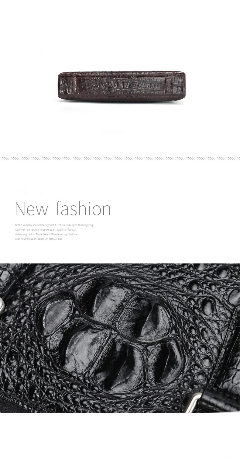 Cặp da cá sấu nam cao cấp G691 - GENTO Leather