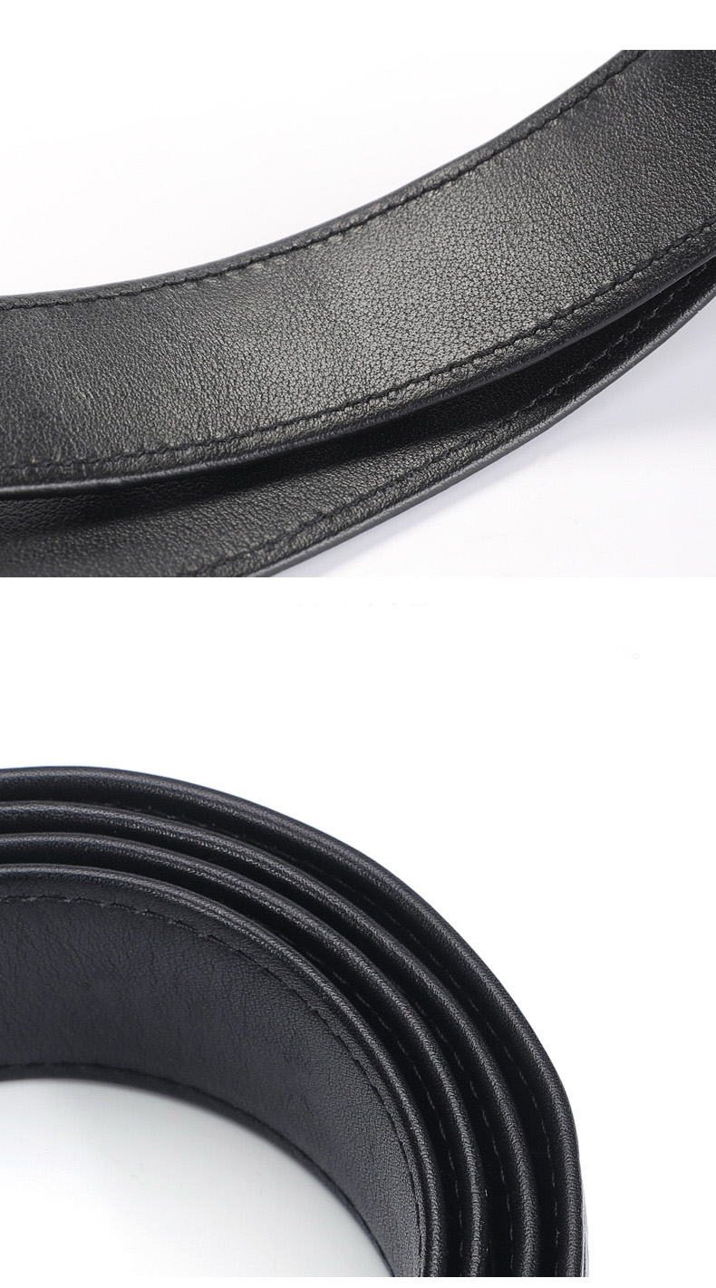 Dây lưng nam da cá sấu mặt chữ G Gento D4044 - GENTO Leather