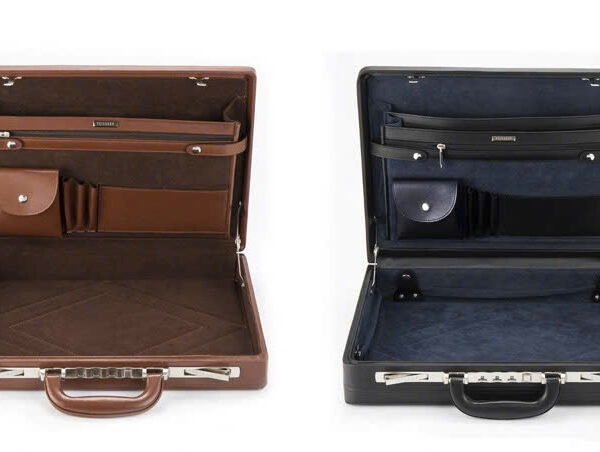 Cặp táp vali khoá số hàng hiệu da bò Gento D521 - GENTO Leather