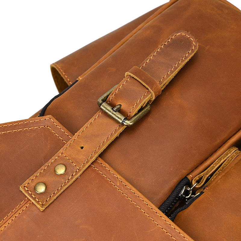 Balo nam công sở da bò sáp Gento B354