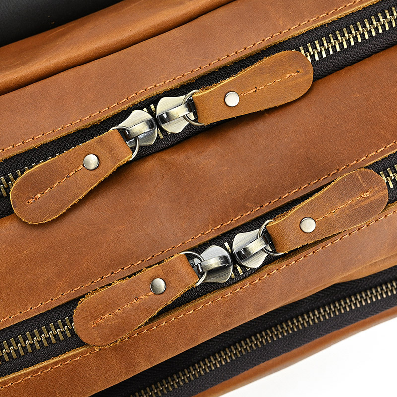 Balo nam công sở da bò sáp Gento B354