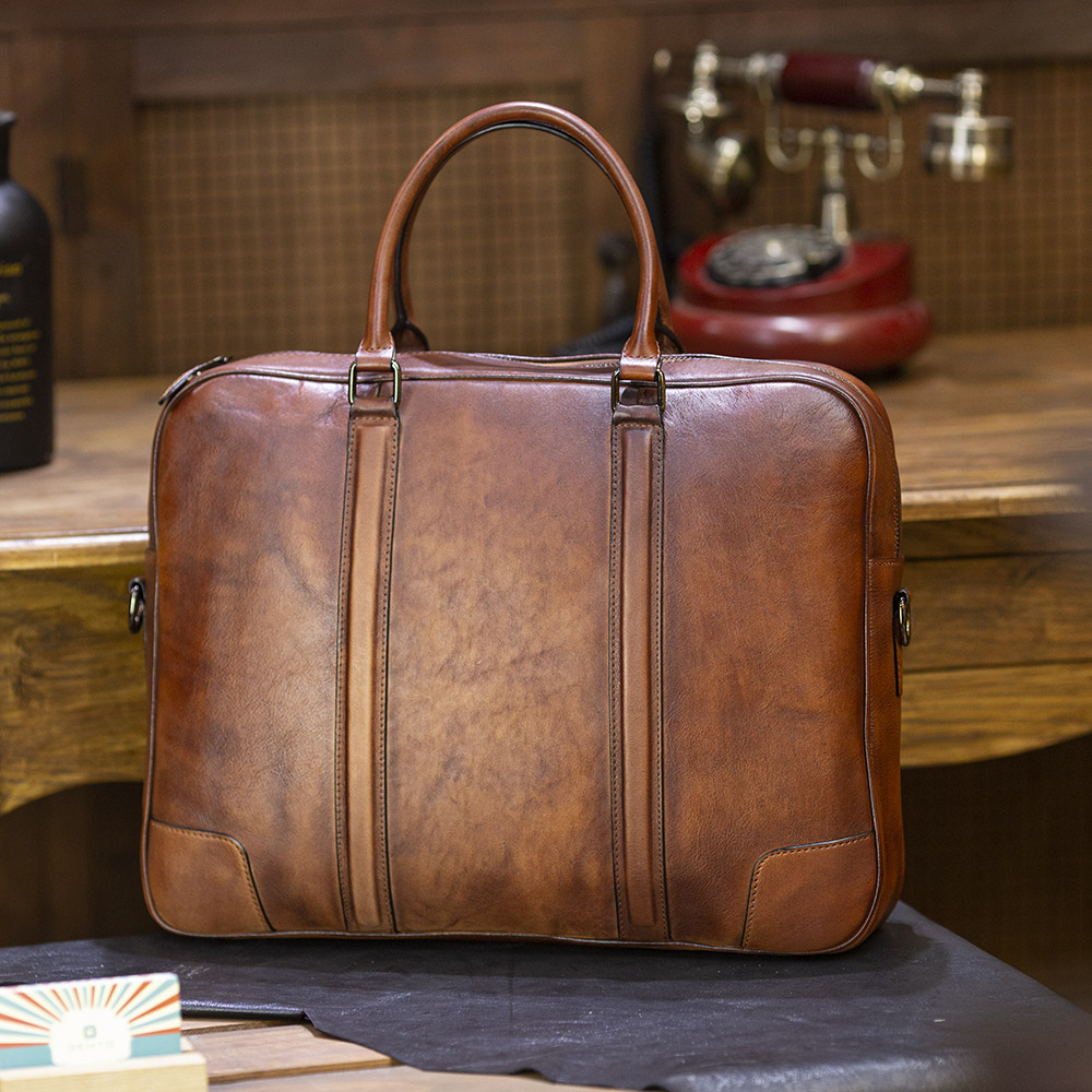 Cặp công sở da bò Vegtan Gento G803 - GENTO Leather